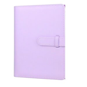 CAIUL 3 Inch PU Leather Photo Album Photo Collection Commemorative Book, Cherry Pink, Clove Purple, Qingkong Blue