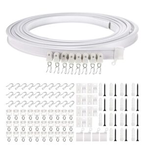 5M Curtain Track Curved Rail Hook Pulley Mounting Code Screw Expansion Plug, 5m