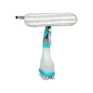 4 In 1 Double-sided Glass Wiper Window Squeegee Portable Spray Mirror Car Glass Cleaner, YJ520