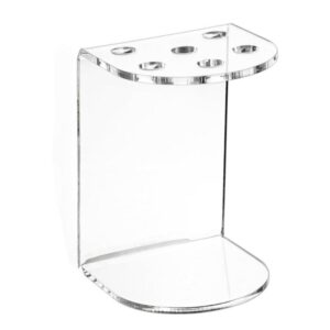 6-Hole Acrylic Scissor Barber Tool Storage Display Stand, 1pc, 2pcs