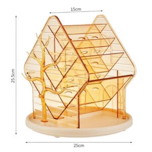 Rotating Large-Capacity Cosmetic Storage Box, Desktop Compartment Organizer For Stationery & Jewelry