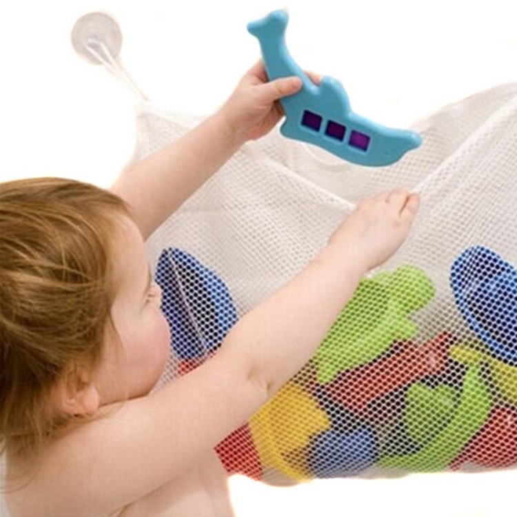2 PCS Bathroom Baby Kid Storage Toy Hanging Organizer with Suction - Image 5