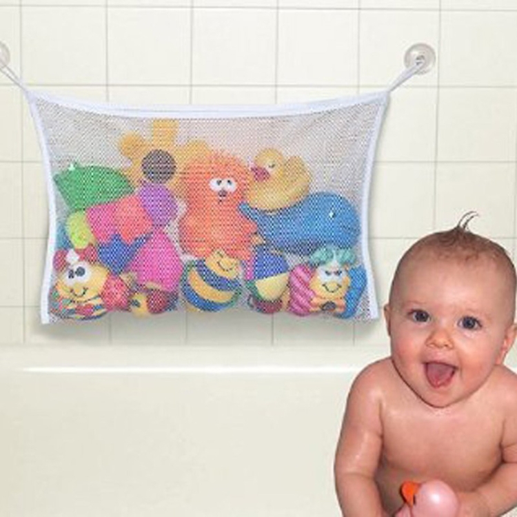 2 PCS Bathroom Baby Kid Storage Toy Hanging Organizer with Suction - Image 8